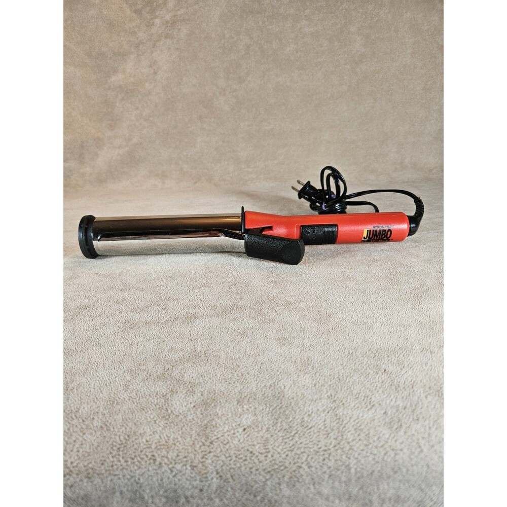 Windmere Jumbo Curl Curling Iron 1.5" Barrel C11-12MH Red Hair Curler Works